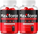 (2 Pack) Max Force Gummies - Official Max Force Gummys with All Natural Ingredients, Advanced MaxForce Maximum Strength Formula for Wellness & Overall Health Support, 120 Gummies for 2 Months