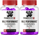 (2 Pack) PrimeBeast XR Gummies - Official Primebeast For Men Gummys With Natural Ingredients, Advanced Premium Vitamins Support Maximum Strength for Wellness & Overall Health, 120 Gummies for 2 Months