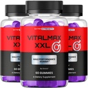 (3 Pack) VitalMax XXL Gummies - Official Vital Max XXL Gummy with All Natural Ingredients, Advanced VitalMaxXXL Maximum Strength Formula for Wellness & Overall Health Support, 180 Gummies for 3 Months
