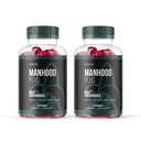 (2 Pack) Manhood Plus Gummies, Official Manhood Plus for Overall Wellness Support Advanced Formula 1000MG Gummy, Manhood Plus All Natural Supplement Maximum Energy and Management (120 Gummies)