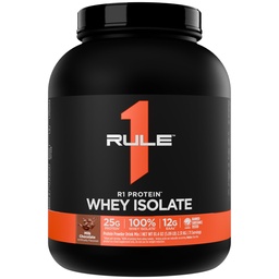 Rule 1 Proteins R1 Protein Whey Isolate, Milk Chocolate, 71 Servings | 25g of Protein from Whey Isolates and Hydrolysate isolates for Workout Recovery and anytime use