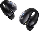 Klem op oordopjes, Open oordopjes Draadloze Bluetooth 5.4 met Mic, Open oorkoptelefoon met LED-weergave van de laadkast, 44H Afspelen, IP54 Waterdicht, Lichtgewicht Comfort voor hardloopsporttraining (zwart)