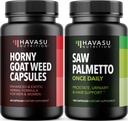 HAVASU NUTRITION Geile geit onkruid Capsules (30 porties) & Saw Palmetto Capsules (100 porties)