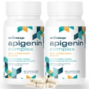 musebeam Apigenin Supplement for Sleep | 50mg Apigenin per Capsule with Magnesium Glycinate 275mg L-Theanine 100mg GABA 100mg - 98% Ultra-High Purity