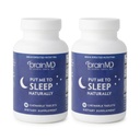 BRAINMD Dr Amen Put Me To Sleep Naturally - 90 Chewable Tablets, Pack of 2 - With Melatonin, L-Theanine, Magnesium, GABA, Vitamin B6 & 5-HTP - Gluten Free - 90 Total Servings