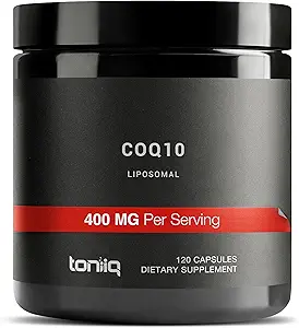 CoQ10 400mg Extra sterkte - Ultra Hoge Zuiverheid met MCT-olie voor Superieure Absorptie - 98% Gezuiverd - Derde-partij Getest, 60 Veggie Capsules
