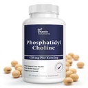 Phosphatidylcholine Choline Supplement 420mg - Liver, Brain & Cell Health | From Soy Lecithin, Phospholipid Complex, 60 Softgels - 30 Day Supply, Non-GMO, Easy to Swallow, Natural Choline Source