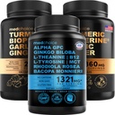 MEDCHOICE Turmeric & Ginger (240ct) and Nootropic Brain (60ct) Supplement Bundle - Wellness Duo for Joint, Digestion, Brain, & Mood Support - Vegan, Non-GMO, Gluten-Free