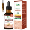 Dong Quai Extract Drops, Natural Supplement for Women Menopause, PMS Support & Hot Flash Relief, Herbal Complex with Black Cohosh Red Clover Kudzu. 2 oz
