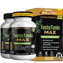 TestoTonic MAX Dietary Supplement, New Formula, Herbal Blend, 60 Capsules (2)