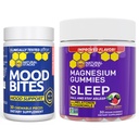 NATURAL STACKS Mood Bites + Sleep Magnesium Gummies Bundle - Mood & Sleep Support* - 60 Chewables