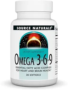 Bron Naturals Omega 3-6-9, Essential Fatty Acid Complex for Heart and Brain Health* - 30 Softgels