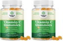 Chewable Vitamin C Gummies for Adults - Halal Vitamin C Immune Support Gummies - Ascorbic Acid Natural Gummy Immune Booster for Adults and Natural Cold Remedy Gummy Vitamins - 60 Count (Pack of 2)