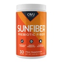 CAVU Sunfiber Soluble Prebiotic Fiber, Tasteless, Low-FODMAP, 30 Servings | Tasteless soluble guar fiber; dissolves clear; low-FODMAP; for daily gut & digestive regularity.
