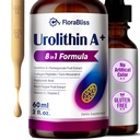 Urolithin A Supplement Liquid Drops | With 1,000mg Urolithin A, 1000mg Collagen Peptides, 500mg Pomegranate Extract, 100mg Trans-Resveratrol, Hyaluronic Acid, Vitamin E & C, Piperine | 30-Day Supply