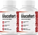 (2 Pack) Glucofort Capsules - Official Glucofort Pills Advanced Premium Support with All Natural Ingredients, Maximum Strength for Wellness & Overall Health, 120 Capsules for 2 Months