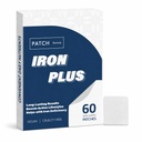 Iron Plus Topical Patches for Adults, Iron Support Patches with 60 Count, 60 Day Supply, Sugar Free Latex Free, Easy Apply Daily Wellness Patch