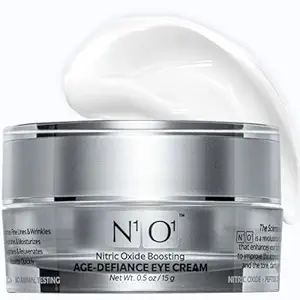 N1O1 Age-Defiance Eye Cream - Day & Night Moisturizer met Nitric Oxid, Hyaluronic Acid, Complex Peptides, Ceramides - Hydrating Eye Cream for Dark Circles, Rimpels, Fine Lines, Pufiness - 0,5 oz.