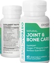 Oxygen Nutrition OsteoActives Formula All-Natural Dietary Support for Joints, Bones and Connective Tissue - 60 Count Pill Bottle- Vegetable Capsules (Packaging May Vary)