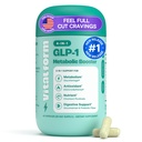 GLP-1 Metabolic Support Supplement – 4-in-1 Formula for Appetite Control, Cravings, Digestion, Energy & Weight Management – With GlucoVantage®, Berberine, Inulin & EGCG – Vegan Capsules