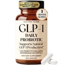 GLP-1 Supplement for Weight Loss with Akkermansia - Curb Appetite, Naturally Support GLP1 Production, Probiotic for Weight & Gut Management - Vegan and Gluten Free, for Men & Women (30 Capsules)