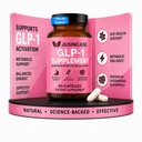 GLP-1 Weight Management Supplement for Gut Health, Energy & Metabolic Support – Akkermansia, Berberine, EGCG, Inulin, Chromium & BioPerine – GLP1 Appetite Support for Women & Men – 60 Capsules