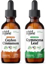 Wild & Organic Ceylon Cinnamon Tinctuur 2 fl oz & Gymnema Leaf Tinctuur 2 fl oz