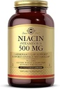 Solgar Niacin (Vitamine B3) 500 mg, 250 plantaardige capsules - Energie Metabolisme - Non-GMO, Veganistisch, Glutenvrij, Zuivelvrij, Kosher - 250 porties