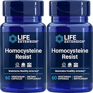 Levensverlenging Homocysteïnebestendig, 60 Vegetarische Capsules (verpakking 2) Vitamine B2, B6 & B12 + Folaat - Once-Daily, Non-GMO, Glutenvrij