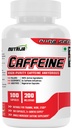 NutriJa Caffeine 200mg 100 Capsules | Caffeine Capsules for Pre-Workout and Daily Use | Sugar-Free, No Added Calories