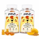 Junior Omega 3 Kids Gummies (4+ Years), Supports Brain Development, Memory, Focus & Immunity, DHA Omega 3 Supplement for Kids, 100% Veg (Mango Flavour, 60 Gummies)