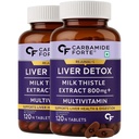 Carbamide Forte Liver Detox Supplement With Milk Thistle Extract 800Mg (30:1) | Added Multivitamins & Amino Acid | Liver Support Supplement 120 Veg Tablets (Pack Of 2)
