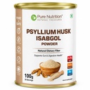 Pure Nutrition Psyllium Husk Isabgol Powder, 100g | Natural Dietary Fiber Supplement | Supports Digestive & Gut Health | Helps Ease Irregularity & Bloating | Gluten Free, No Sugar Added