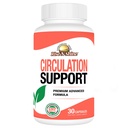 Rise-N-Shine Circulatie Ondersteuning Supplement met Hawthorn Extract, Gemberwortel, L-Arginine & Meer 30 Tellen
