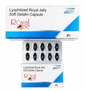 Royal Bee Lyophilized Royal Jelly Soft Gelatin Capsule, Supports Immunity, Boosts Stamina and Energy, Menopause Relief, Antioxidant Support, 10 Capsules