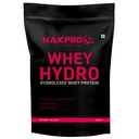 NAKPRO HYDRO Whey Protein Hydrolyzed | 24.89g Protein, 5.45g BCAA | Easy Mixing, Low Carbs, Easy Digesting Whey Protein Supplement Powder for Men, Women & Athletes | 1 Kg (Coffee)