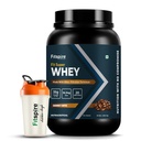Fitspire Fit Super Whey Protein Powder with Shaker, Gourmet Coffee Flavour, 1kg - Whey Isolate and Concentrate Blend - 35g Protein per 100g - Digestive Enzymes - Supports Muscle Growth and Recovery - Zero Added Sugar