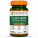 Pure Nutrition Curcumin Supplements with Piperine | Turmeric Supplement for Joint, Immune & Inflammation Support | Curcumin Tablets for Daily Wellness | Anti Inflammation Supplements - 60 Tablets