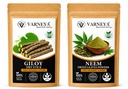 Natural Herbal Drink Ingredients | Giloy Neem Combo Pack of 2