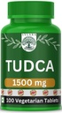 SYLARA TUDCA 1500 mg+ 7 in 1 Formulation - Milk Thistle, Dandelion Root, N-Acetyl Cysteine ( NAC ) , Alpha Lipoic Acid, Piperine, Berberine Powder - 100 Tablets/Capsules - Liver Detox Supplement - Bile Salts for Liver Support