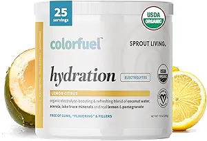 Sprout Living, Colorfuel Hydration Powder Drink Mix, Organic Superfoods + Adaptogens 