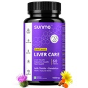 Liver Detox Supplement Rich Anti-oxidant with Milk Thistle Silymarin | Supports Fatty Liver Management, Digestion & Healthy Function | 60 Tablets