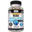 Kaya Naturals - Neuro Brain for Memory & Focus - Nootrope Energy Capsule - Nootrope Brain Support Supplement - Focus & Concentration & Learning Accuracy - Cognitieve functie - 30 Tel.