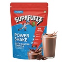 Supafuelz Power Shake 3-7yr kids | Height & Strength Drink | 6g Protein, 33 Nutrients, Probiotics, Ayurvedic Actives | Nutrition Support for Growth, Focus & Immunity | Chocolate 400g | Safe Nutrition Drink For Kids