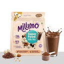 Millimo SuperFood Milk Mix Double Chocolate | 7g Protein & 6.7g Fibre per Serving | Makhana, Almonds, Pumpkin Seeds, Peanuts & Ragi | No Refined Sugar | Kids Health Drink 4+ Years | 500g