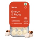 NeuroGum Energy Caffeine Mints - Sugar Free with L-theanine + Natural Caffeine + Vitamin B12 & B6 - Energy & Focus Supplement for Women & Men Vegan, Cinnamon Flavor | Pack of 1 (12 Mints)
