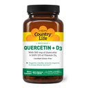Country Life Quercetin 500mg Capsules met Vitamine D3 800 IE Immuun Support Supplement voor Volwassenen 