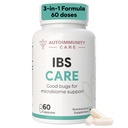 Autoimmunity Care IBS Care |3-in-1 Gut Health Supplements with Probiotics & Digestive Enzymes | IBS Supplements,Supports Diarrhea,Constipation Relief,Bloating,Gas &Bowel Regularity |60 Caps(60 doses)