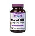 Bluebonnet Nutrition Mult One (met ijzer), Daily Nutritional Support*, Vegetarisch vriendelijk, Kosher gecertificeerd, Glutenvrij, Dairy-Free, 60 plantaardige capsules, 60 porties