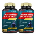 2 Packs of 60caps Testosteron Supplements Booster for Men, equivalent aan 10000mg - Natural Stamina, Endurance & Strength Supplement - Muscle Building Growth, Excreasing Performance, Energy